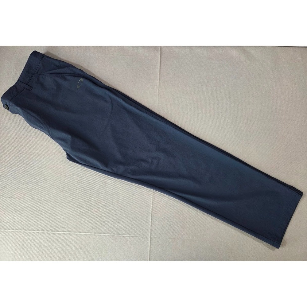 Oakley Pants Mens 38x31 Blue Take Pro Golf Performance Stretch Trousers Slit Hem